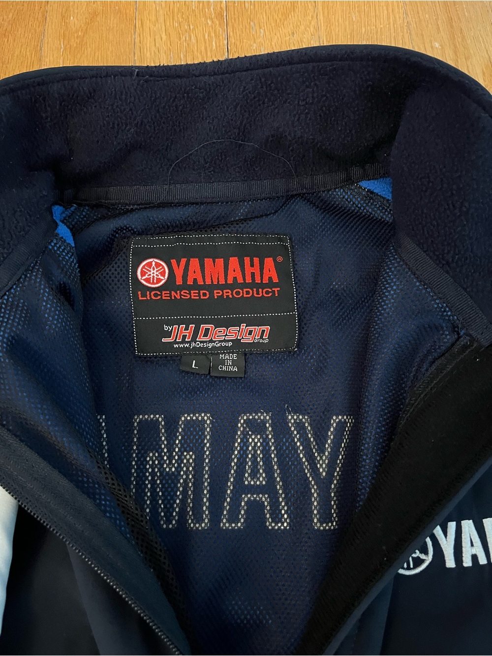 Yamaha Men's Navy and White Performance Softshell Jacket - Picture 3 of 4